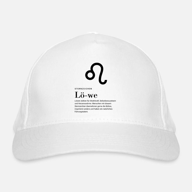 Signe du zodiaque Lion Casquette classique bio