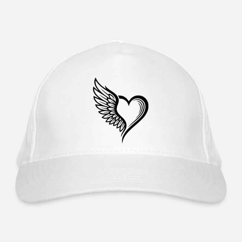 logo coeur ailes d'ange Casquette classique bio