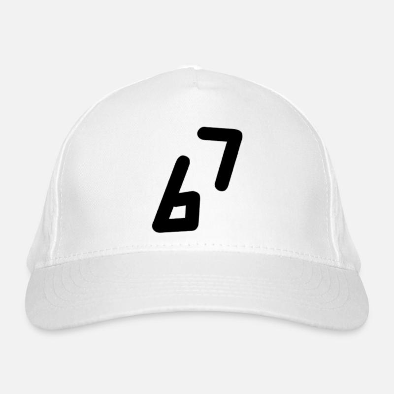 6 7 Numéro Noir Casquette classique bio