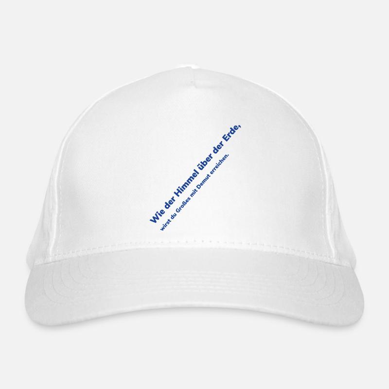 Texte diagonal Heaven Over Earth Casquette classique bio
