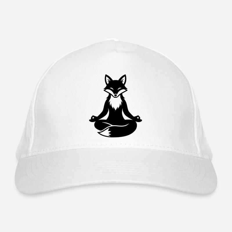 Meditierender Fuchs Zen Bio-Baseballkappe