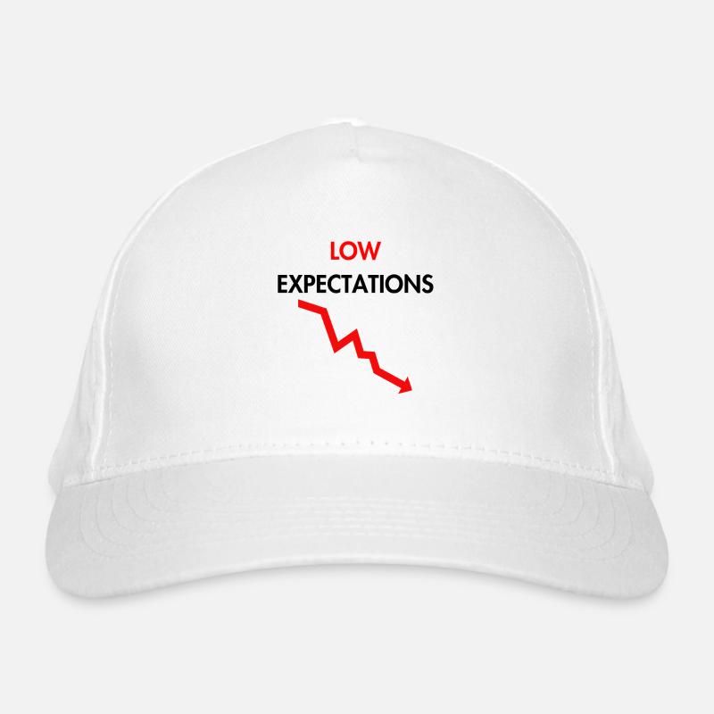 Low expectations Organic Baseball Cap