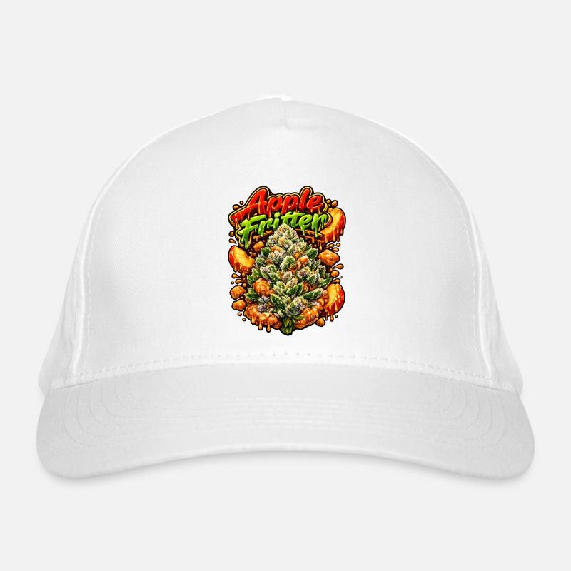 Apfelfritter-Graffiti-Kunstdruck Bio-Baseballkappe