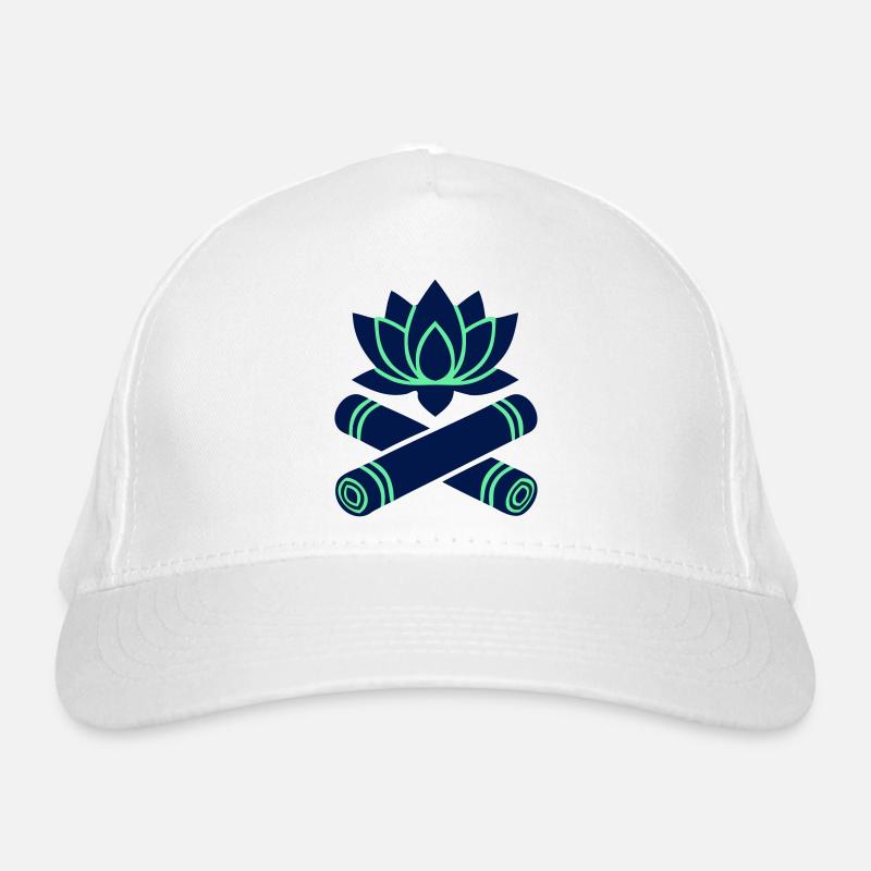Fleurs de lotus croisées en bambou Casquette classique bio