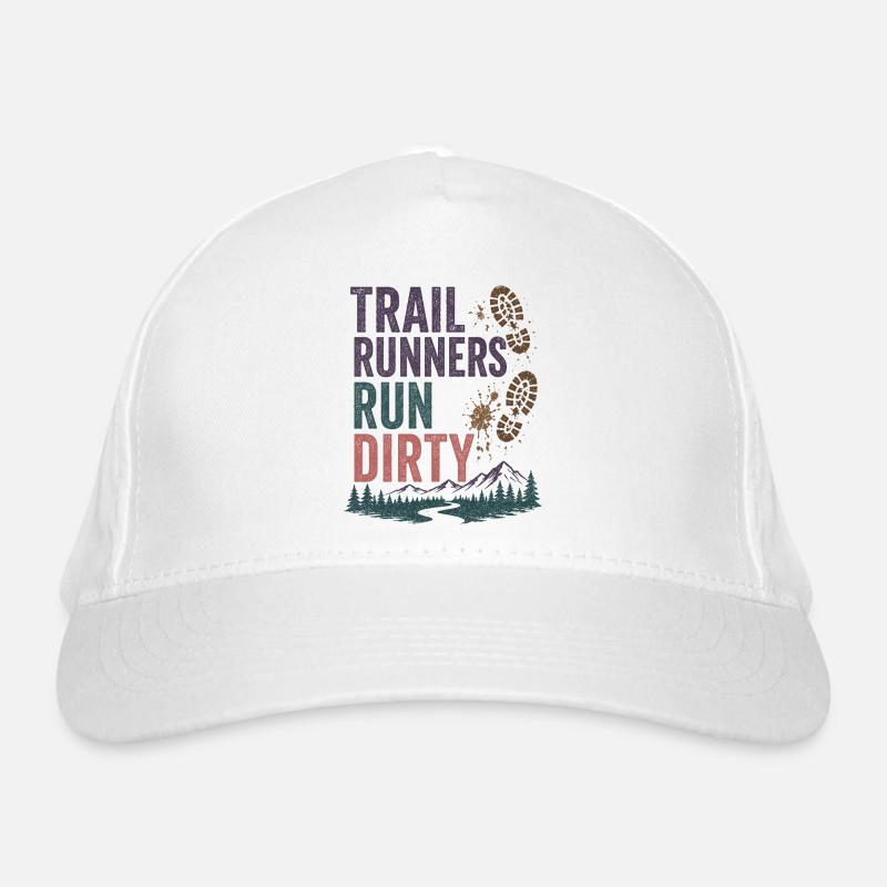 Trailrunner laufen schmutzig Bio-Baseballkappe