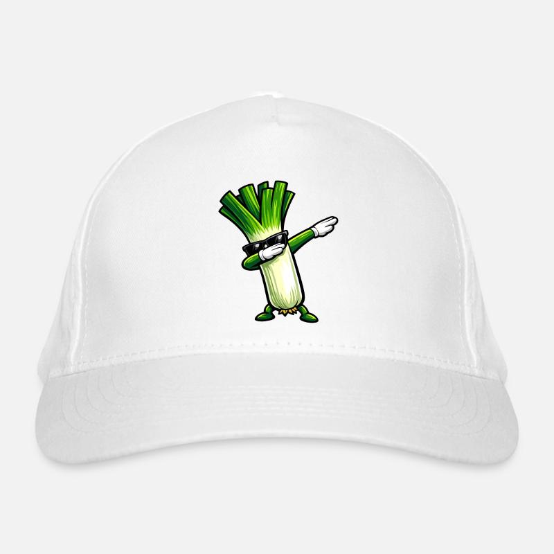 Dabbing leeks Organic Baseball Cap