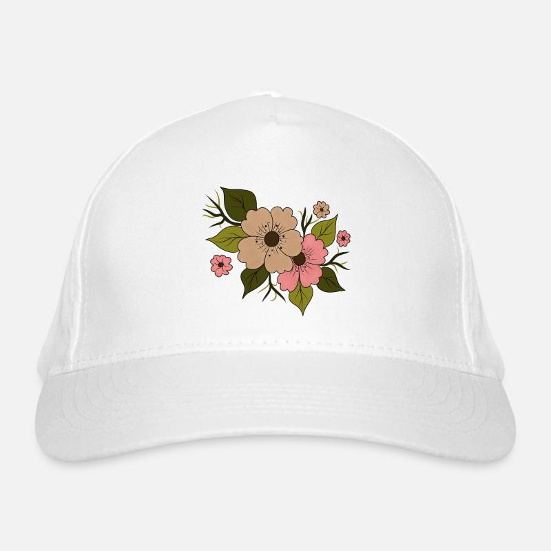 Fleur florale Casquette classique bio