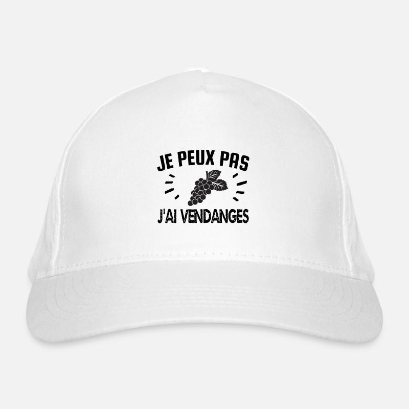 je peux pas j'ai vendanges Casquette classique bio