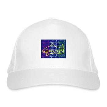 Sharks - Bio-Baseballkappe - Weiß - Vorne