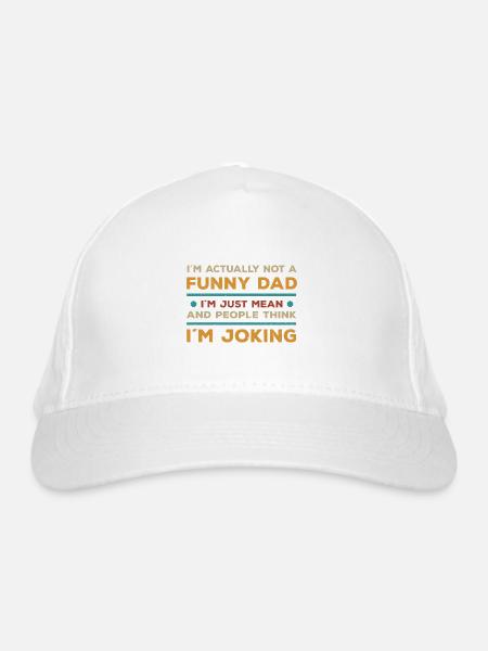 Father’s Day - Organic Baseball Cap - white - Front
