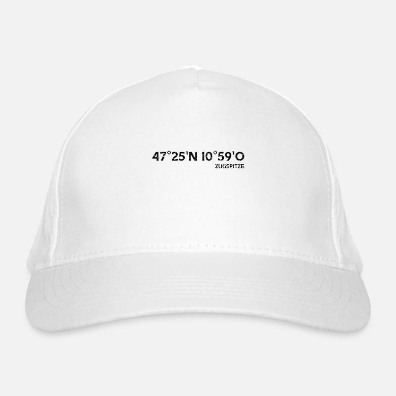 Zugspitze coordinates summit Organic Baseball Cap
