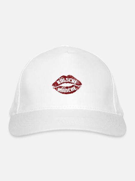 Kölsche Mädche Köln Kölnerin Mädchen - Bio-Baseballkappe - Weiß