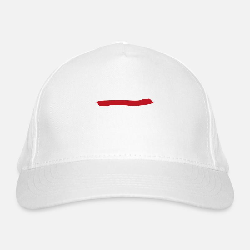 Paint stroke red blob paint splatter painter gift Organic Baseball Cap