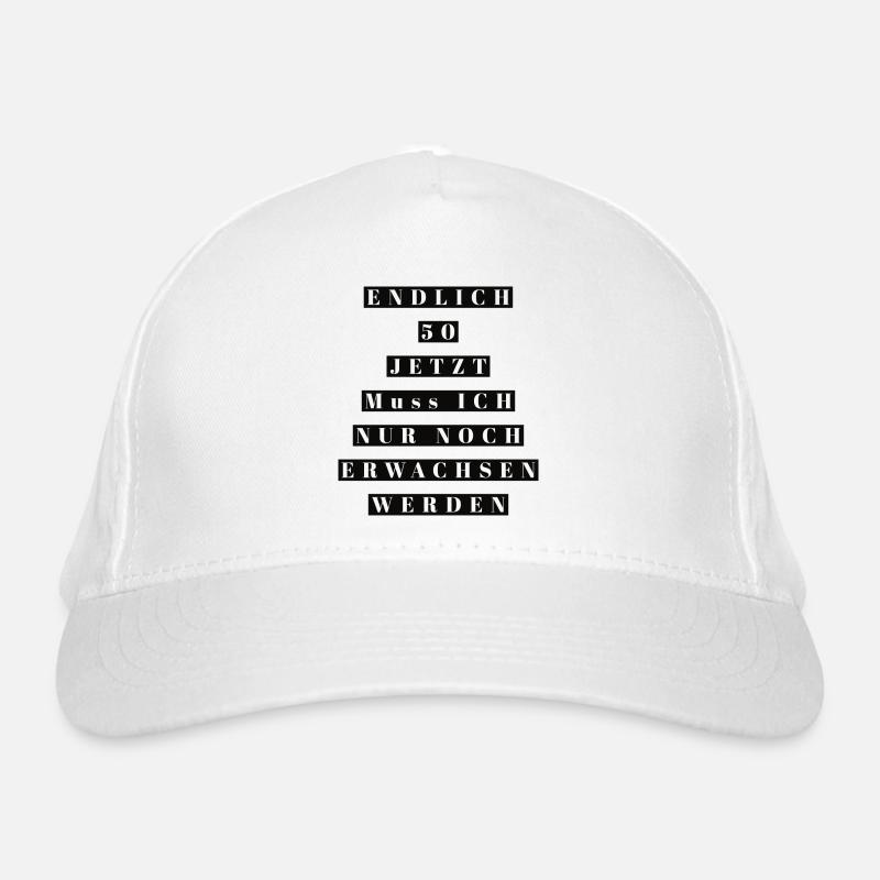Endlich 50 jetzt noch erwachsen werden Bio-Baseballkappe