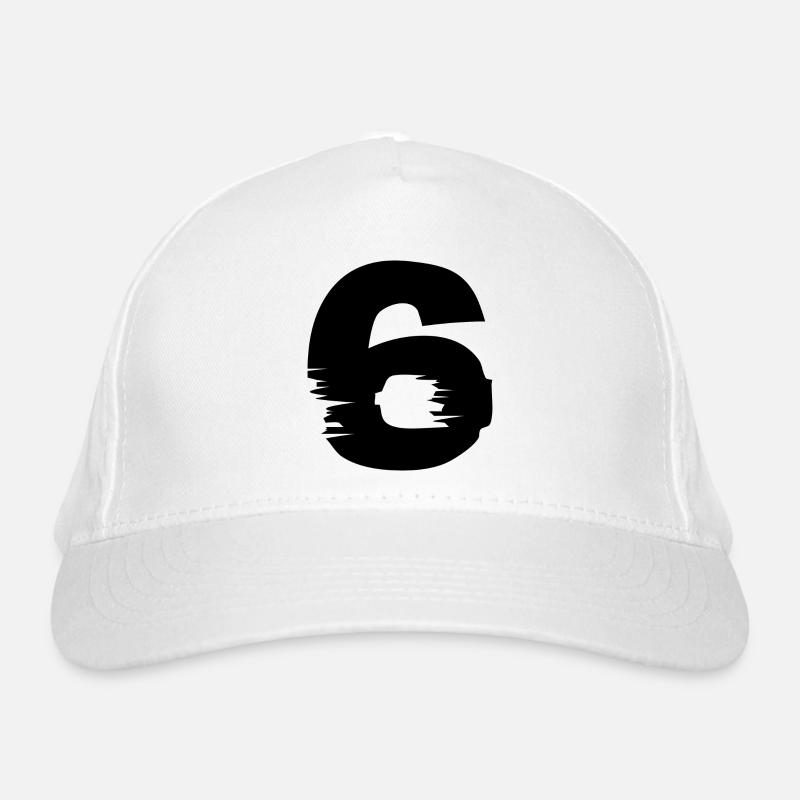 6 Number Organic Baseball Cap