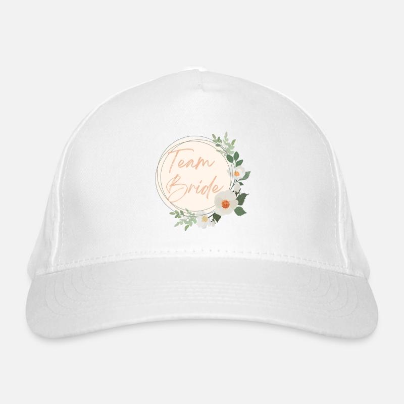 Team Bride - Organic Baseball Cap - white