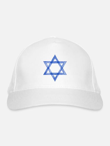 Israel - Bio-Baseballkappe - Weiß
