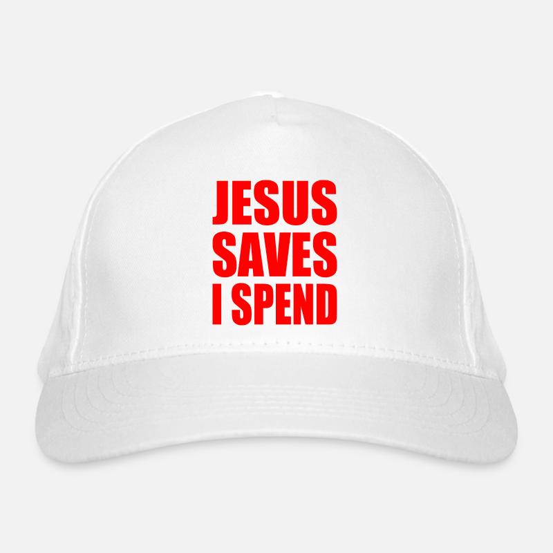 jesus saves i spend Bio-Baseballkappe