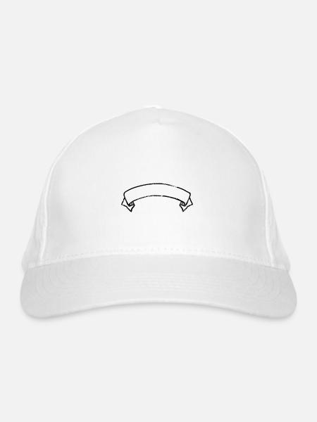 Banner - Organic Baseball Cap - white - Front