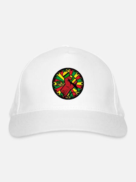 Reggae eu - Organic Baseball Cap - white - Front