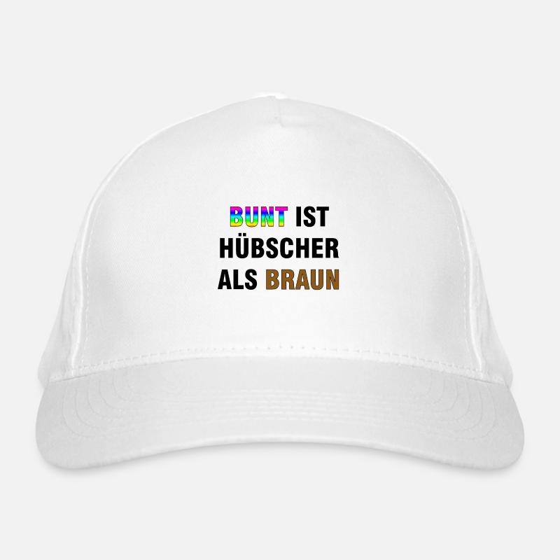 Bunt | Gegen Nazis Antifa Gegen Rechts Geschenke Bio-Baseballkappe
