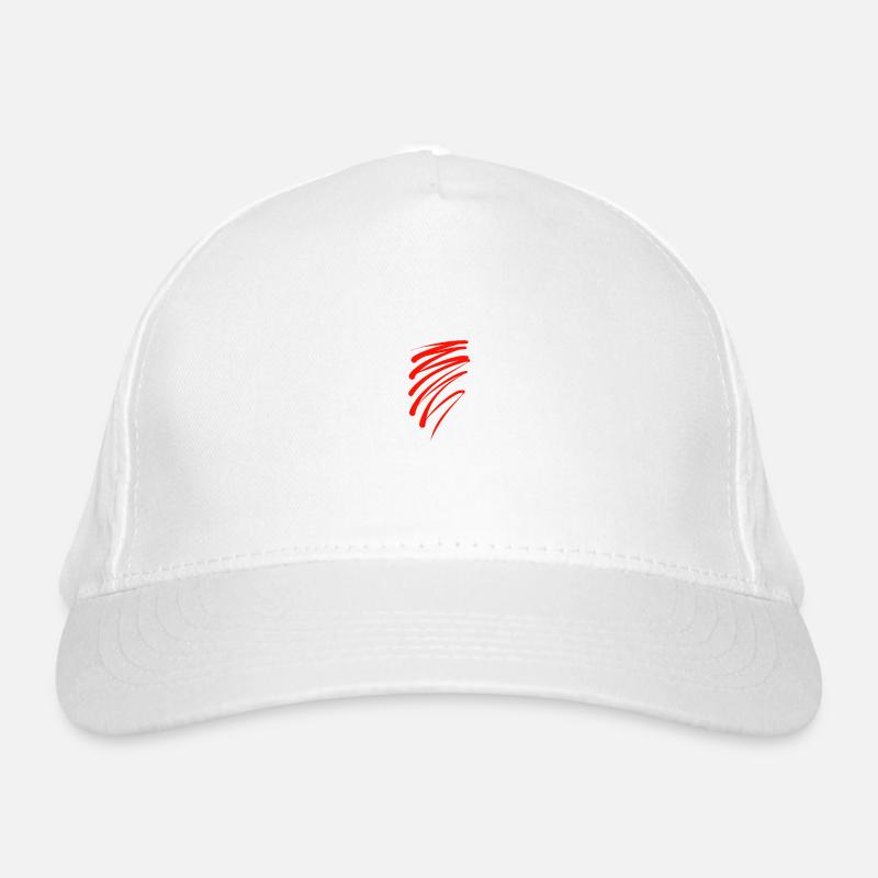 abstract art gift art red stroke color cool Organic Baseball Cap