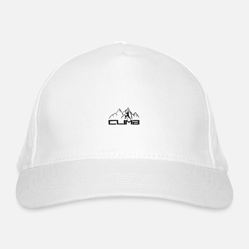 Klettern Bouldern Wandern Geschenk climb Berg Kid Bio-Baseballkappe