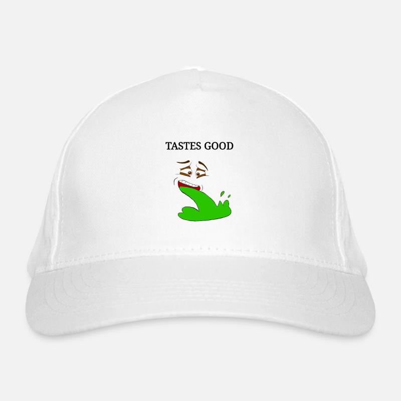 Phrase drôle, conception de vomi avec inscription Casquette classique bio