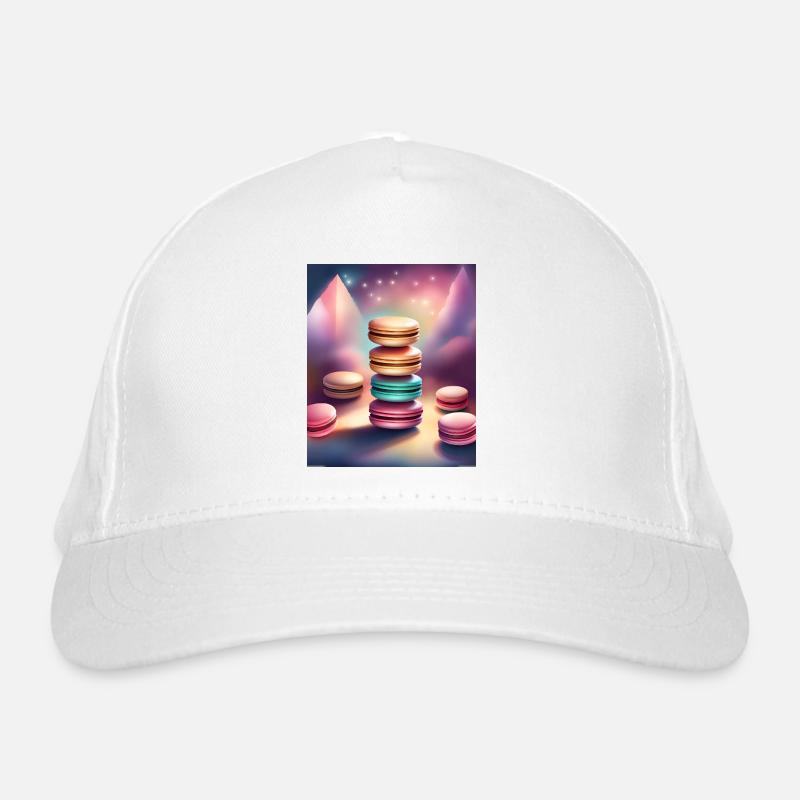 Macarons drôles et colorés Casquette classique bio