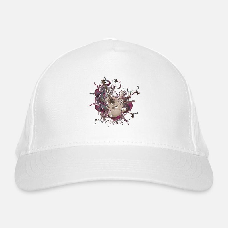 Guitar clef music Organic Baseball Cap