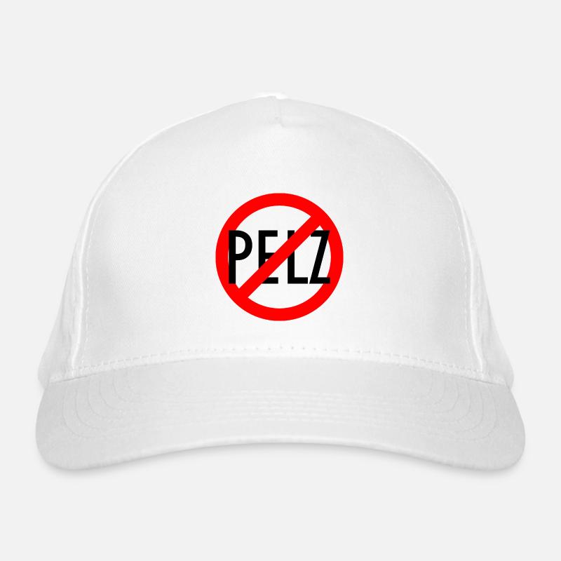 Anti Pelz - Bio-Baseballkappe - Weiß