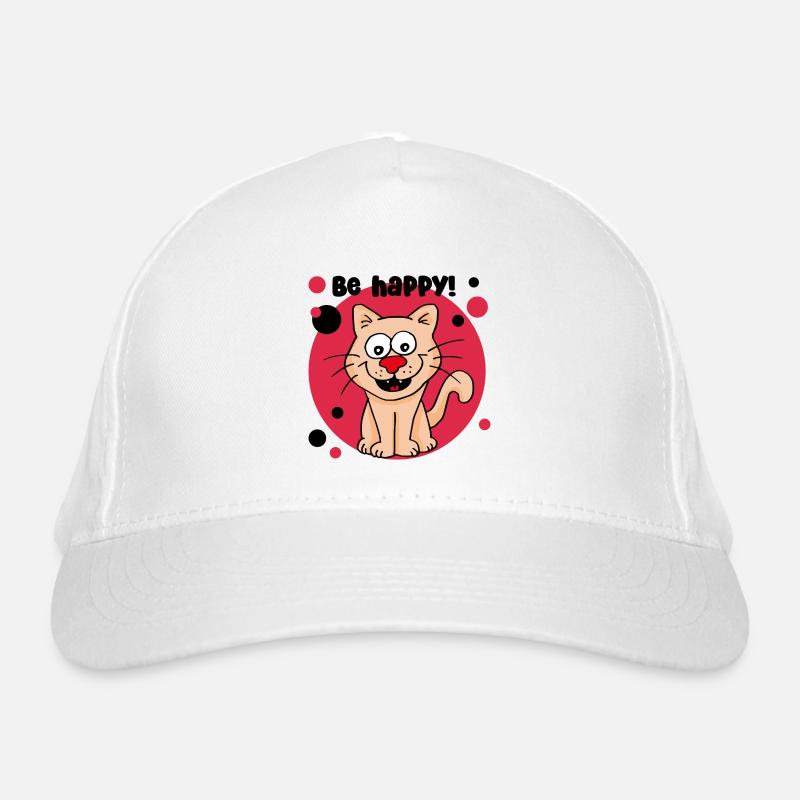 Be happy! Bio-Baseballkappe