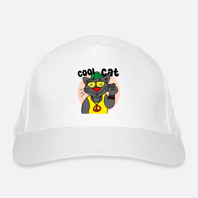 Chat cool Casquette classique bio