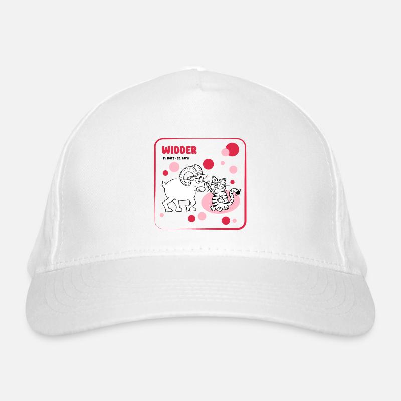 Sternzeichen Widder Bio-Baseballkappe