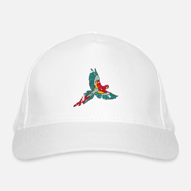 Papagei Bio-Baseballkappe