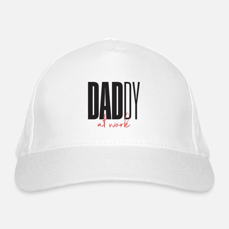 Daddy Dad at work Organic Baseball Cap
