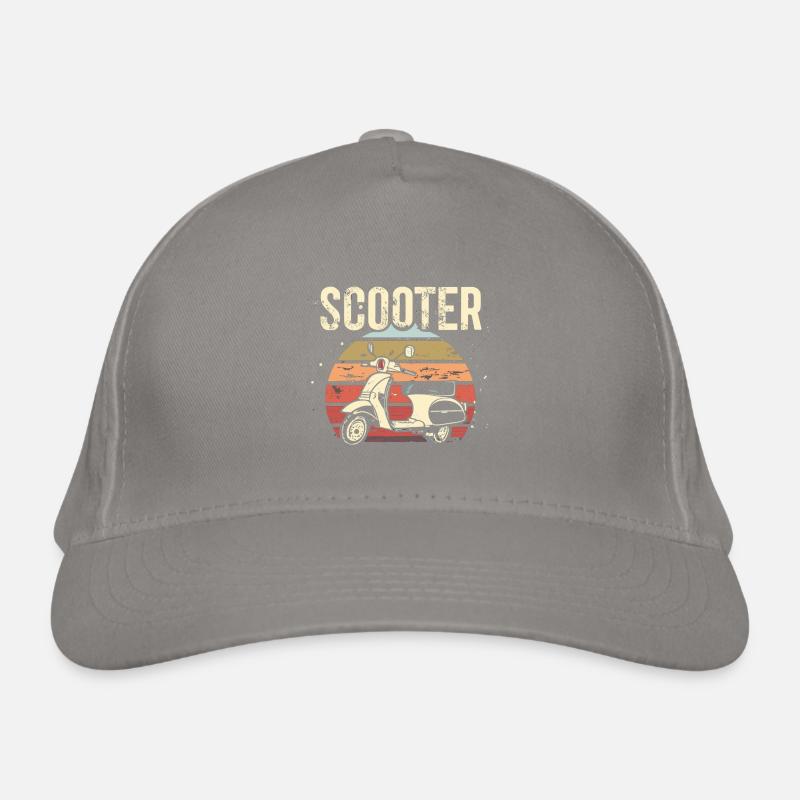 Scooter Motorroller Mofa Moped Roller Organic Baseball Cap