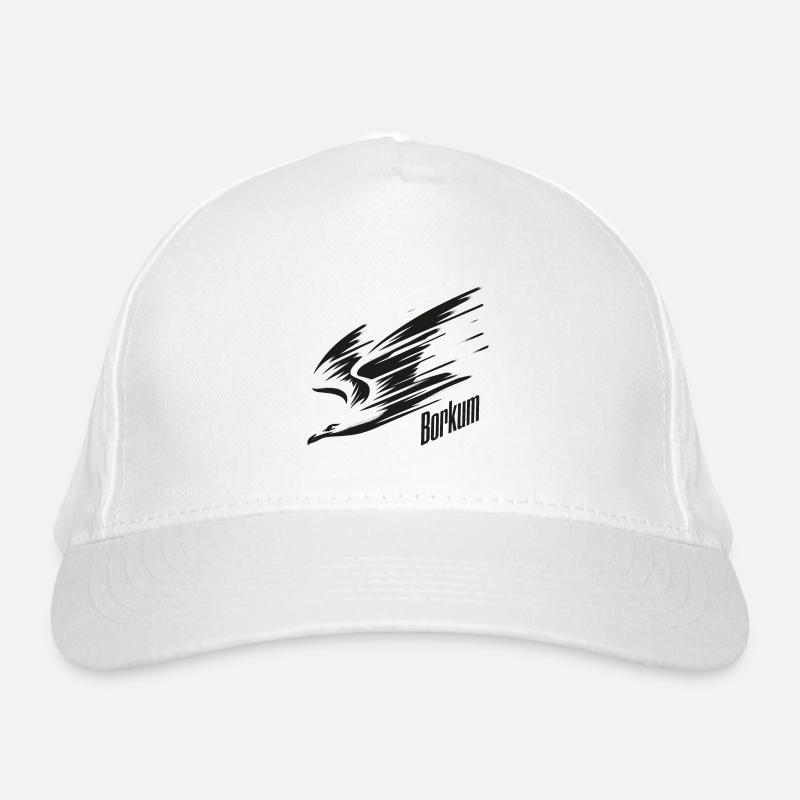 T-shirt de vacances Borkum Dive Low Flyer Seagull Casquette classique bio