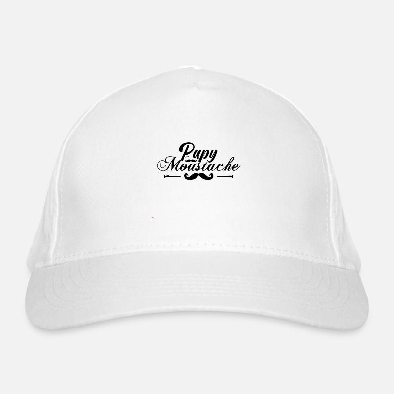 papy moustache, Idée cadeau d'élégance. Casquette classique bio