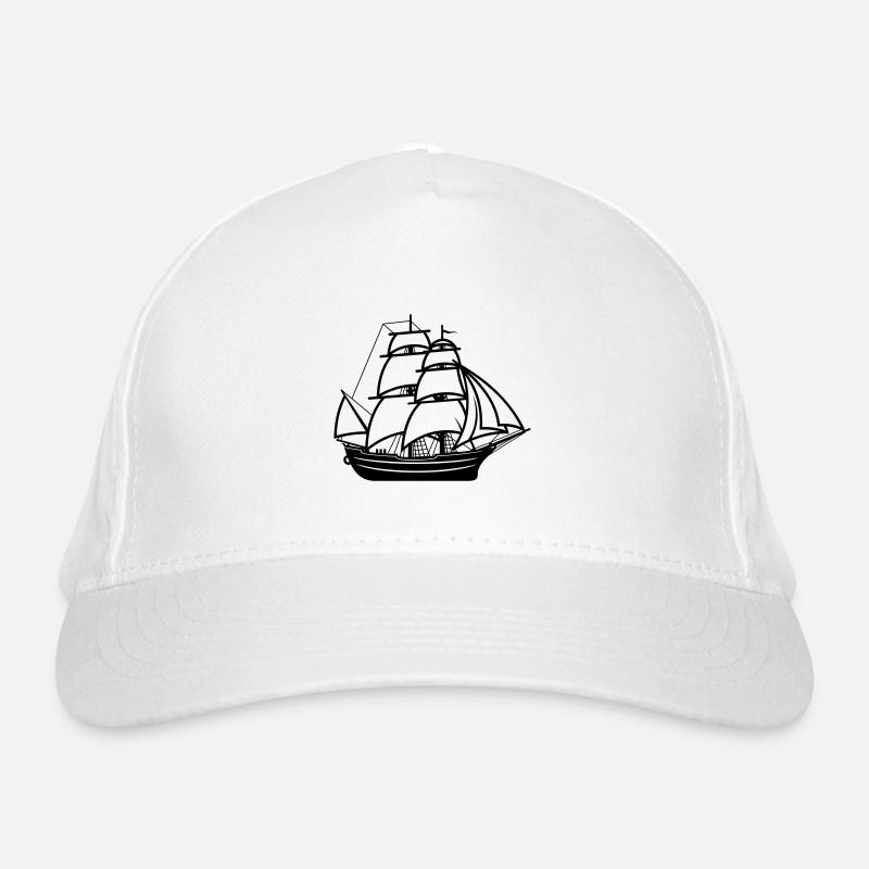 Pirate ship Organic Baseball Cap