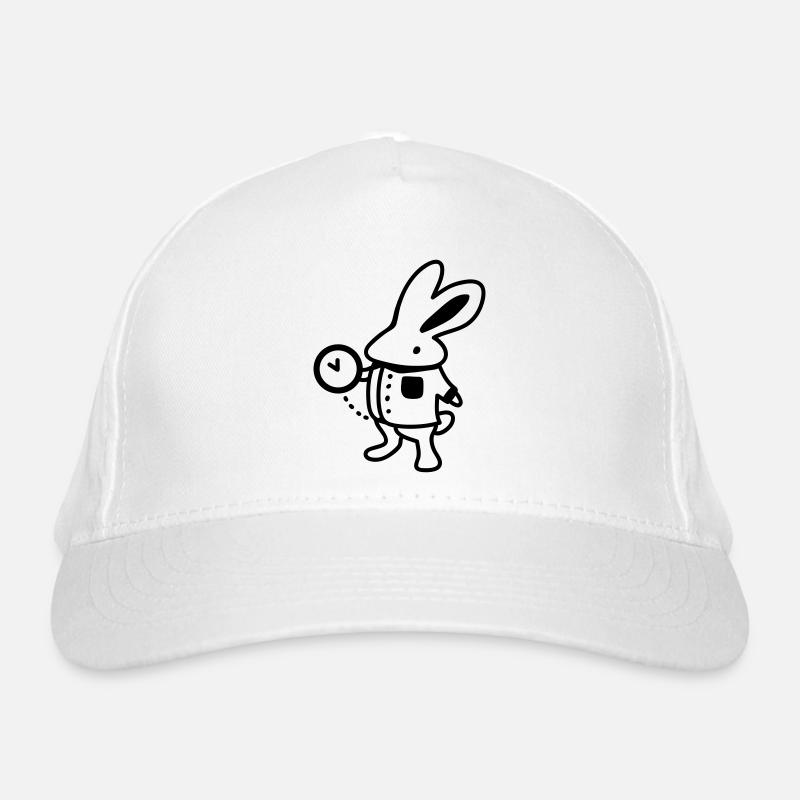 Lapin + Horloge - Line Casquette classique bio