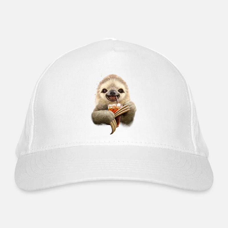 SLOTH & SOFT DRINK Organic Baseball Cap
