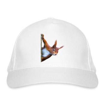 Eichhörnchen - Bio-Baseballkappe - Weiß - Vorne