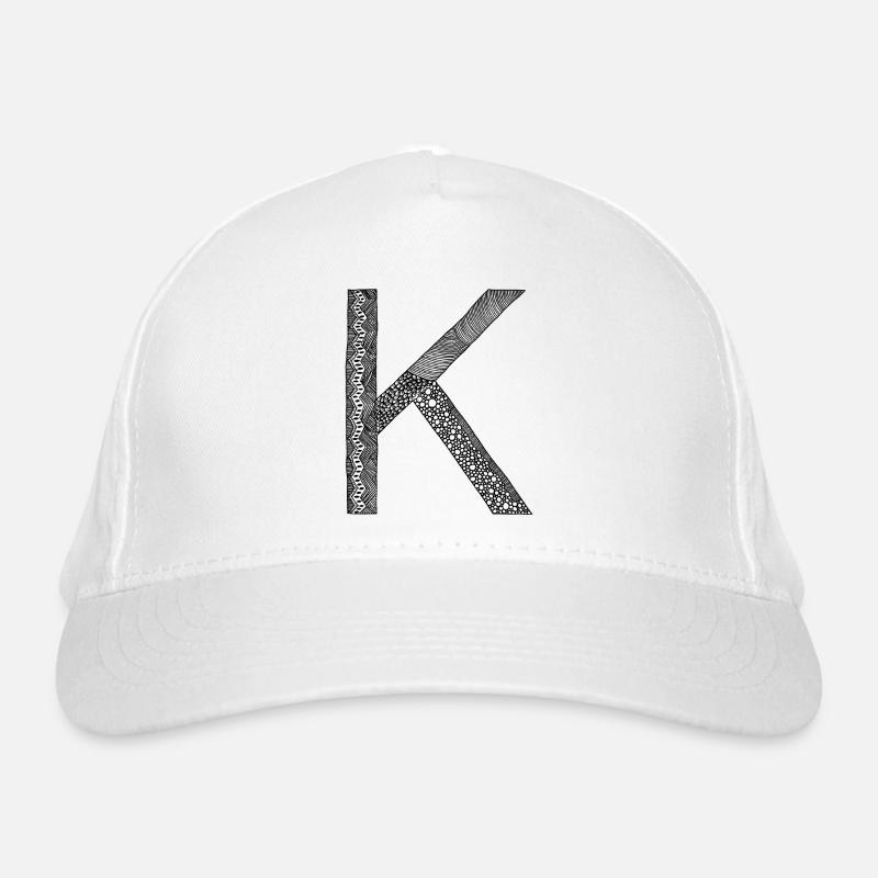 K - Bio-Baseballkappe - Weiß