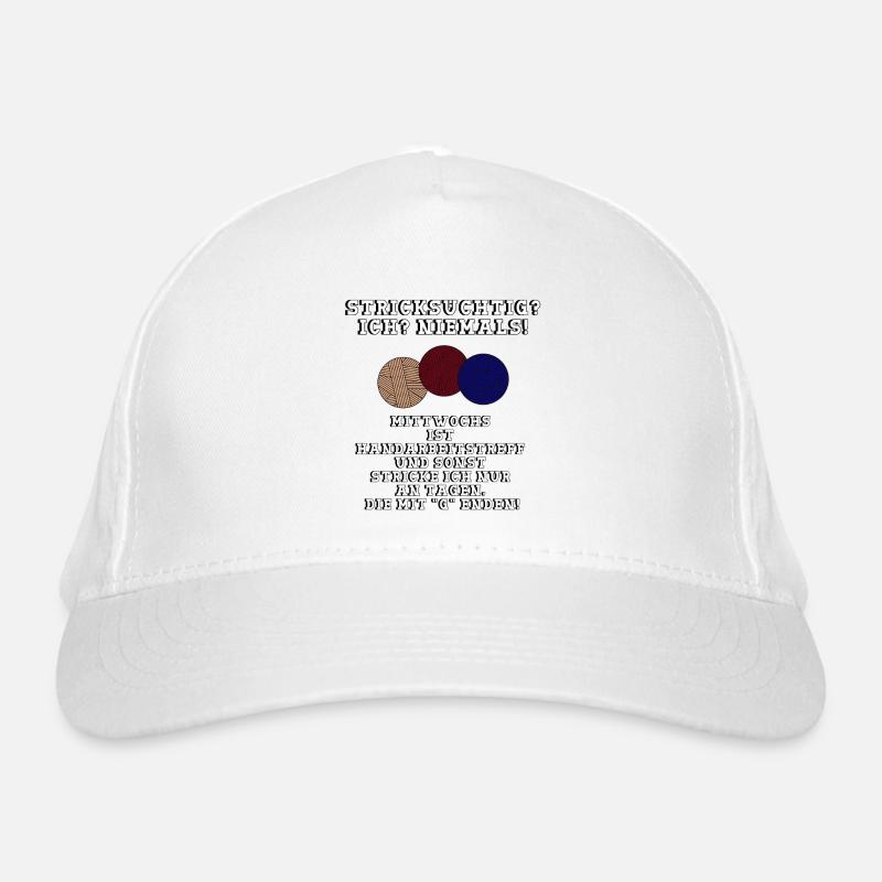 Knitting addicted? I? never! Organic Baseball Cap