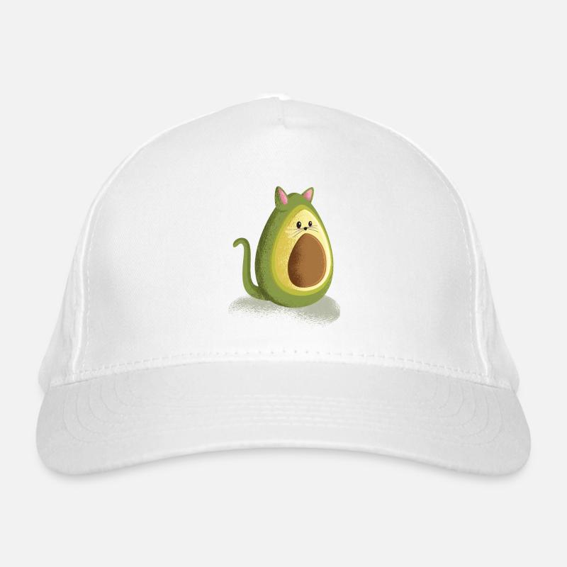 Avocado Cat Bio-Baseballkappe
