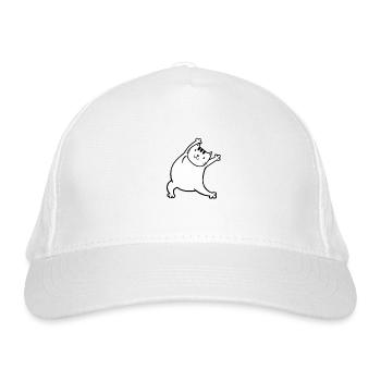 Gym Cat Gymnastics Yoga Cat Rental Cat Rental Cat - Organic Baseball Cap - white - Front