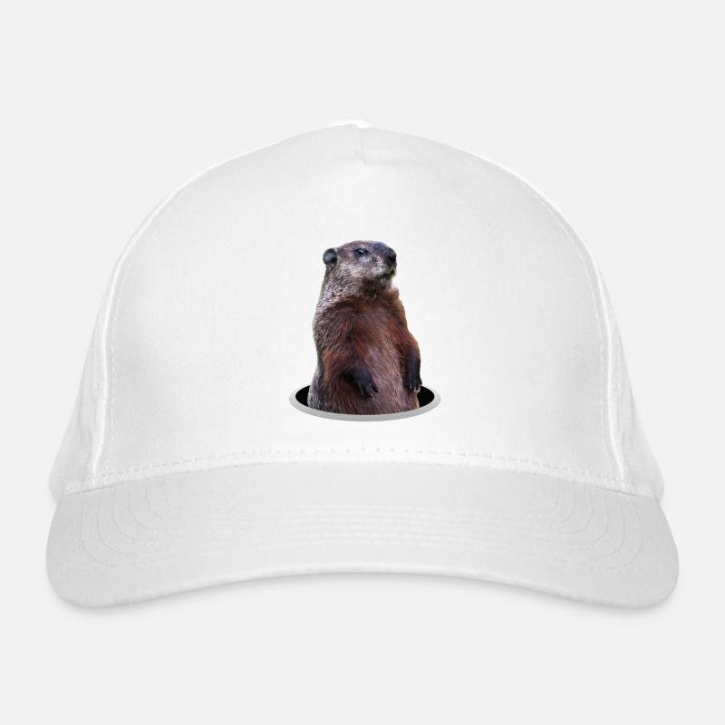 Murmeltier Bio-Baseballkappe