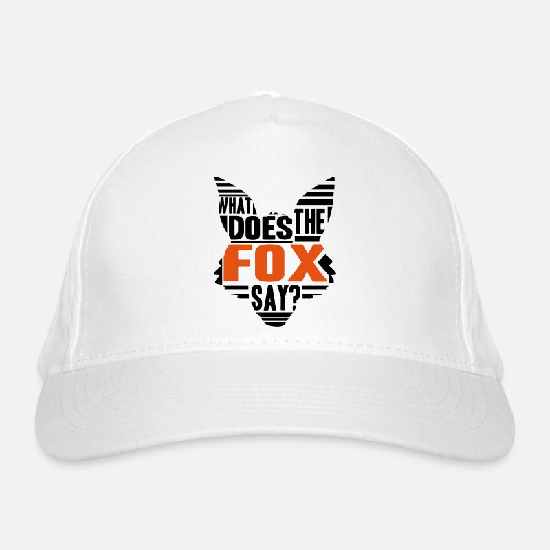 Cool What Does The Fox Say Logo Casquette classique bio