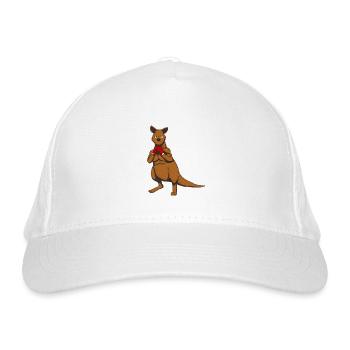 Boxing Kanguru Boxerkanguru Kangaroo Boxing - Organic Baseball Cap - white - Front
